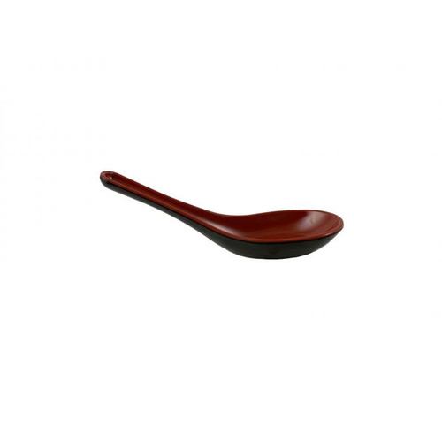 Thunder Group 7003JBR 0.75 Oz. Two-Tone Melamine Soba or Rice Spoon