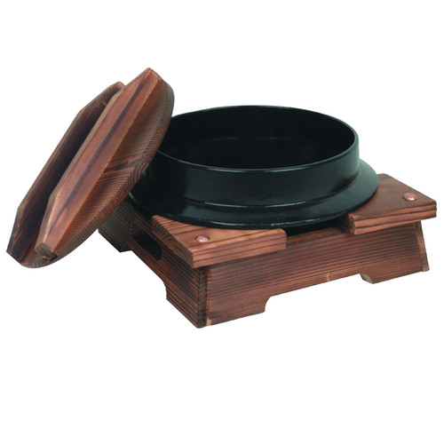 Thunder Group IRPA003 40 Oz. Cast Iron Round Japanese Noodle Bowl