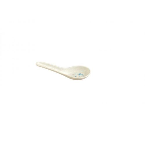 Thunder Group 7002BB 0.5 Oz. Blue Bamboo Melamine Chinese Spoon