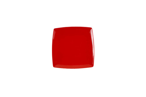 Thunder Group 29007PR 7.25" x 7.25" Pure Red Square Melamine Classic Plate