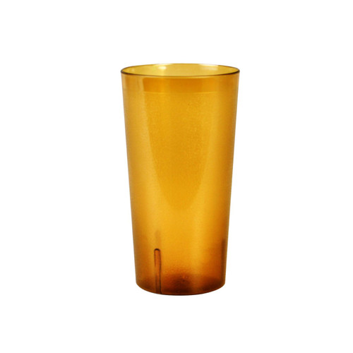 Thunder Group PLTHTB032TA 32 Oz. Amber Plastic Textured Finish Tumbler