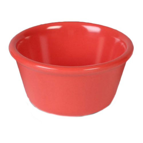 Thunder Group ML538RD1 4 Oz. Orange Melamine Round Smooth Ramekin