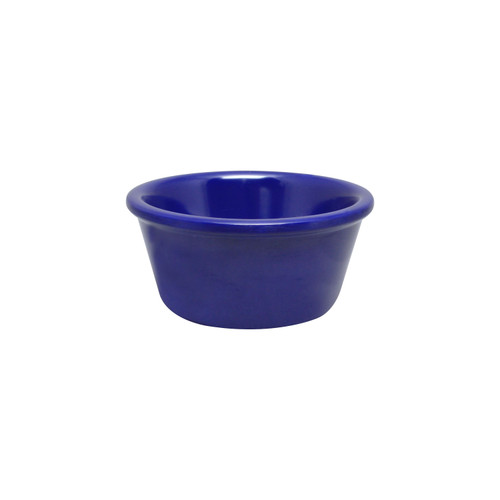 Thunder Group ML537CB1 3 Oz. Cobalt Blue Melamine Round Smooth Ramekin