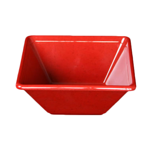 Thunder Group PS5005RD 11 Oz. Red Melamine Square Bowl