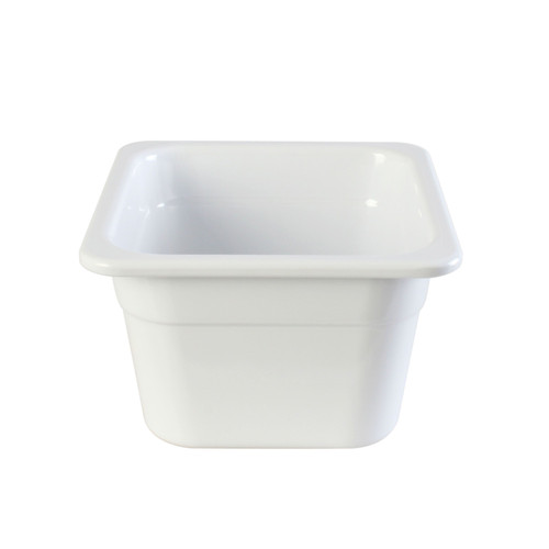 Thunder Group GN1164W White Melamine 1/6 Food Pan