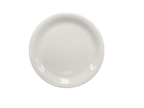 Thunder Group CR106V 6.5" Dia. Ivory Melamine Round Narrow Rim Plate