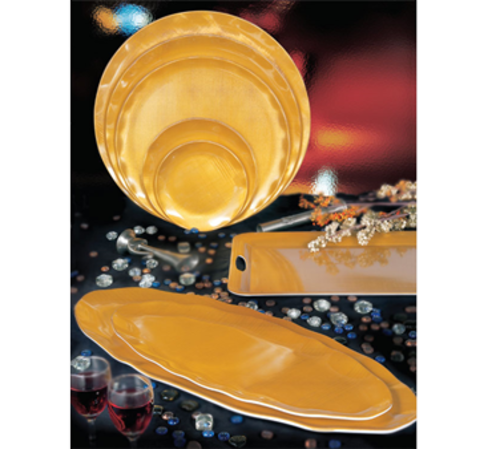 Thunder Group RF1016G Gold Melamine Round Plate