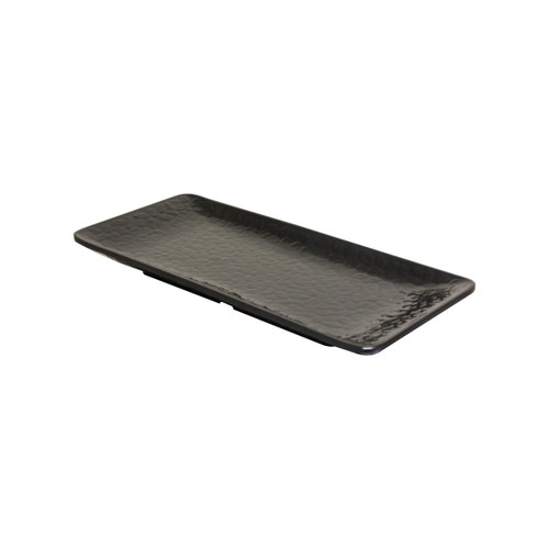 Thunder Group 24110BK Black Melamine Rectangular Plate