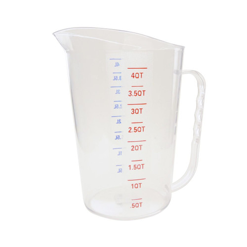Thunder Group PLMD128CL 128 Oz. Clear Polycarbonate Measuring Cup