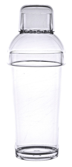 Thunder Group PLTHSS016C 16 Oz. Clear Polycarbonate 3-Piece Shot Shaker