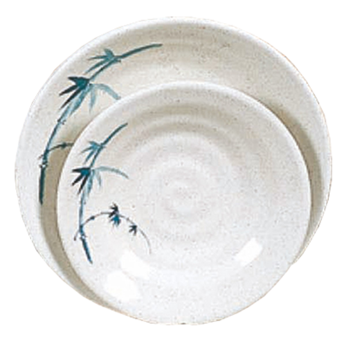 Thunder Group 1350BB 5.13" Dia. Blue Bamboo Melamine Round Soup Plate