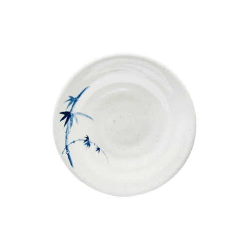 Thunder Group 1350BB 5.13" Dia. Blue Bamboo Melamine Round Soup Plate