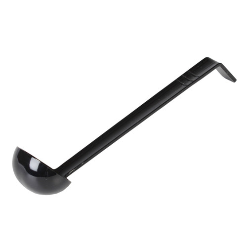 Thunder Group PLOP010BK 1 Oz. Black Polycarbonate One Piece Ladle