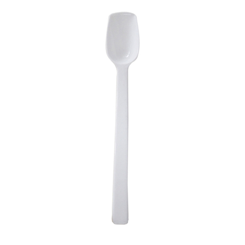 Thunder Group PLBS010WH 0.75 Oz. White Polycarbonate Solid 10" Buffet Spoon