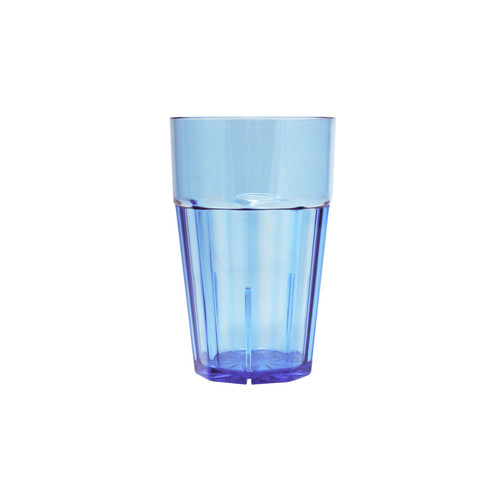 Thunder Group PLPCTB112BL 12 Oz. Blue Polycarbonate Diamond Tumbler