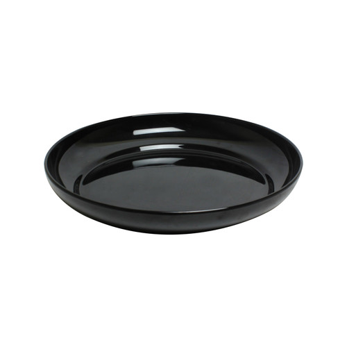 Thunder Group RF1112B Black Melamine Round Salad Platter