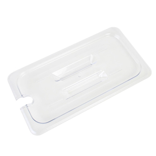 Thunder Group PLPA7130CS 1/3 Size Clear Polycarbonate Slotted Food Pan Cover