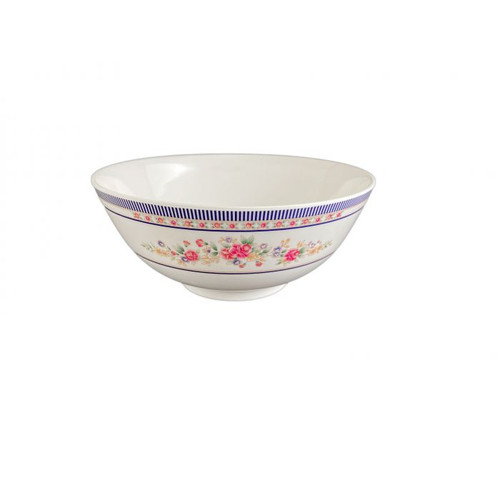 Thunder Group 5208AR 56 Oz. Melamine Rose Round Rice Bowl