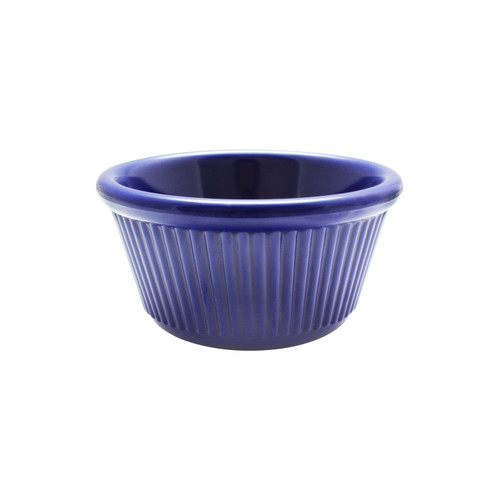 Thunder Group ML532CB1 4 Oz. Cobalt Blue Melamine Round Fluted Ramekin