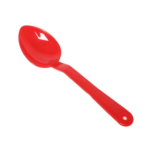 Thunder Group PLSS111RD 11" Red Polycarbonate Solid Serving Spoon