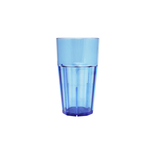 Thunder Group PLPCTB114BL 14 Oz. Blue Polycarbonate Diamond Tumbler