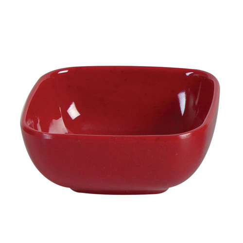 Thunder Group PS3103RD 5 Oz. Red Melamine Square Bowl