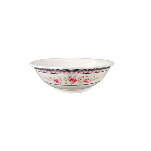 Thunder Group 5075AR 52 Oz. Melamine Rose Rimless Bowl