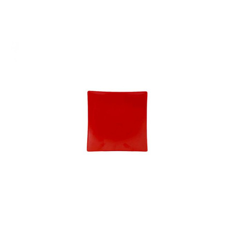 Thunder Group 24006PR 6" x 6" Pure Red Square Melamine Classic Plate