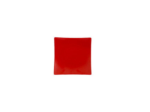 Thunder Group 24006PR 6" x 6" Pure Red Square Melamine Classic Plate