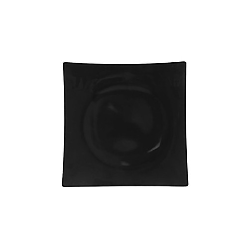 Thunder Group 24006BK 6" x 6" Black Square Melamine Classic Plate