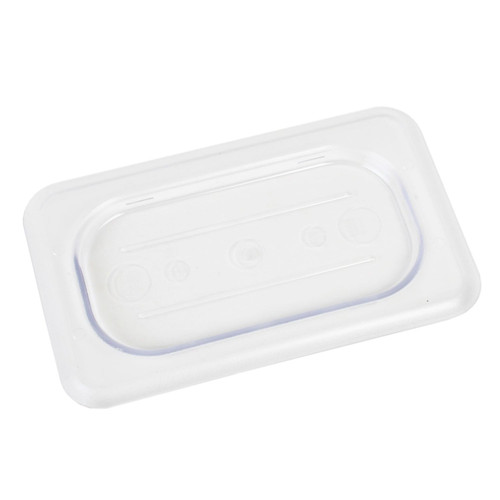Thunder Group PLPA7190C 1/9 Size Clear Polycarbonate Solid Food Pan Cover