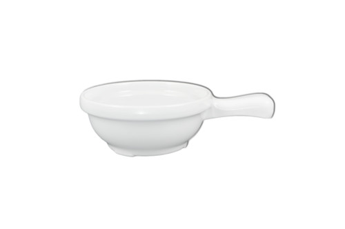 Thunder Group CR305W 10 Oz. White Melamine Soup Bowl with Handle
