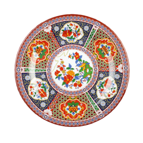 Thunder Group 1008TP 7.88" Dia. Melamine Peacock Round Plate