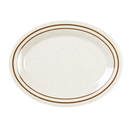 Thunder Group AD211AA 11.5" W x 8" D Melamine Oval Arcadia Platter