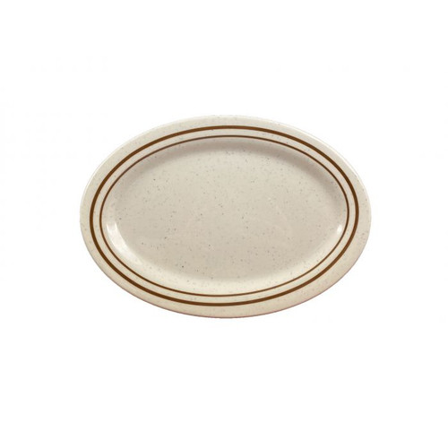 Thunder Group AD211AA 11.5" W x 8" D Melamine Oval Arcadia Platter
