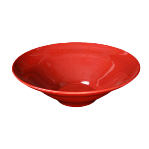 Thunder Group PS6013RD 70 Oz. Passion Red Melamine Round Salad Serving Bowl