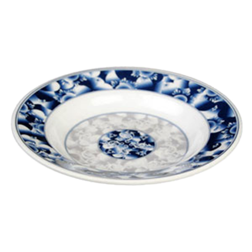 Thunder Group 1108DL 7 Oz. Blue Dragon Melamine Soup Plate