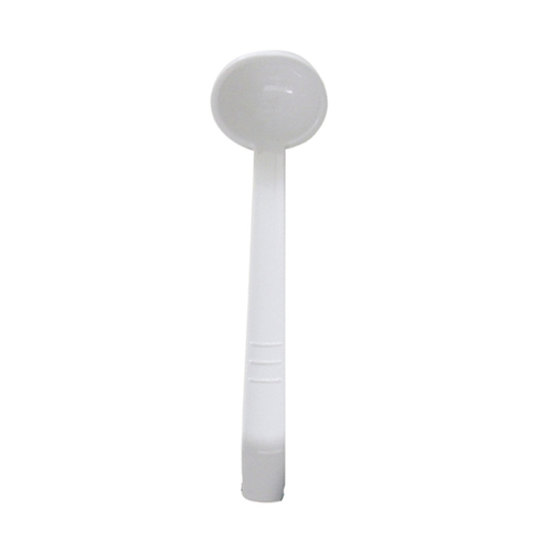 Thunder Group PLOP013WH 1 Oz. White Polycarbonate One Piece 13" Ladle