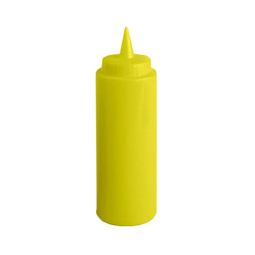 Thunder Group PLTHSB008Y 8 Oz. Yellow Plastic Squeeze Bottle