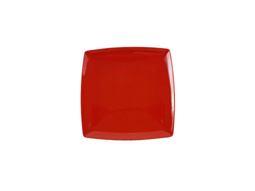 Thunder Group 29012PR 12" x 12" Pure Red Square Melamine Classic Plate