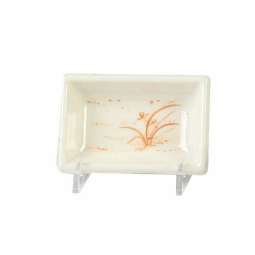 Thunder Group 1901GD 2 Oz. Gold Orchid Melamine Sauce Dish