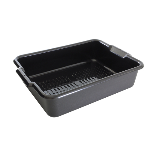 Thunder Group PLBT505BPF 21.5" L Black Polypropylene 1-Compartment Bus Box