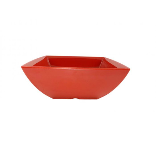 Thunder Group 69009PR 90 Oz. Red Square Melamine Bowl