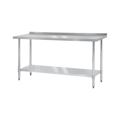 Thunder Group SLWT42448F4 48" W x 24" D Galvanized Steel 18 Gauge Work Table