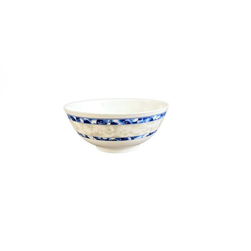 Thunder Group 5208DL 56 Oz. Melamine Blue Dragon Round Rice Bowl