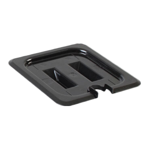 Thunder Group PLPA7160CSBK 1/6 Size Black Polycarbonate Food Pan Cover