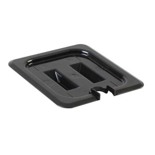Thunder Group PLPA7160CSBK 1/6 Size Black Polycarbonate Food Pan Cover