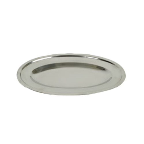 Thunder Group SLOP018 18" Stainless Steel Oval Serving Platter