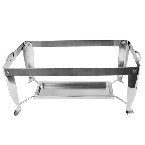 Thunder Group SLRCF114 Stainless Steel Chafer Foldable Frame and Fuel Plate for SLRCF005