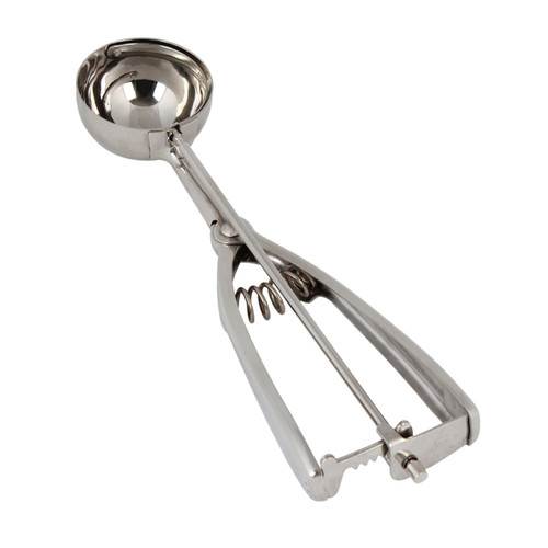 Thunder Group SLDA030 1.25 Oz. Stainless Steel Ambidextrous Twin Grip Handle Disher